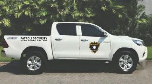 mobil patroli Progarda di site PT.AKP Konawe Sulteng