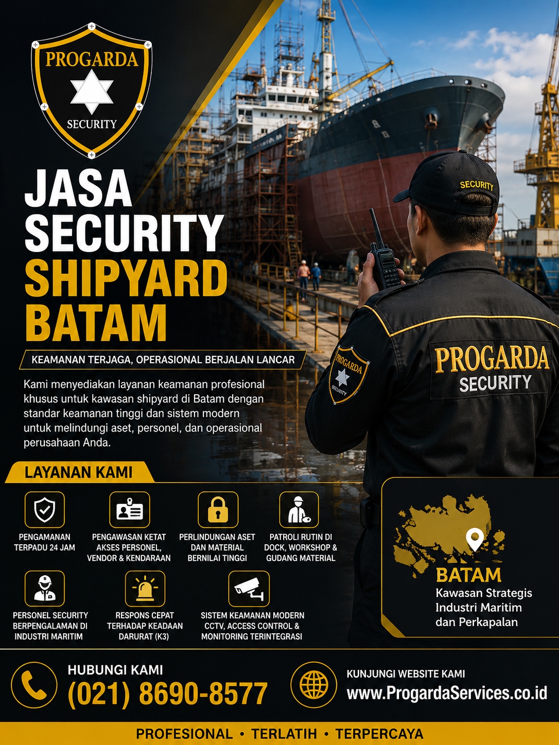 Jasa Security Shipyard Batam - PROGARDA