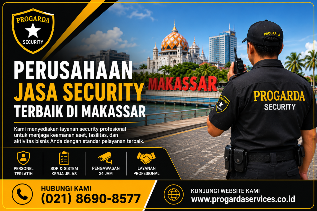Perusahaan jasa security terbaik di Makassar dengan tenaga security profesional